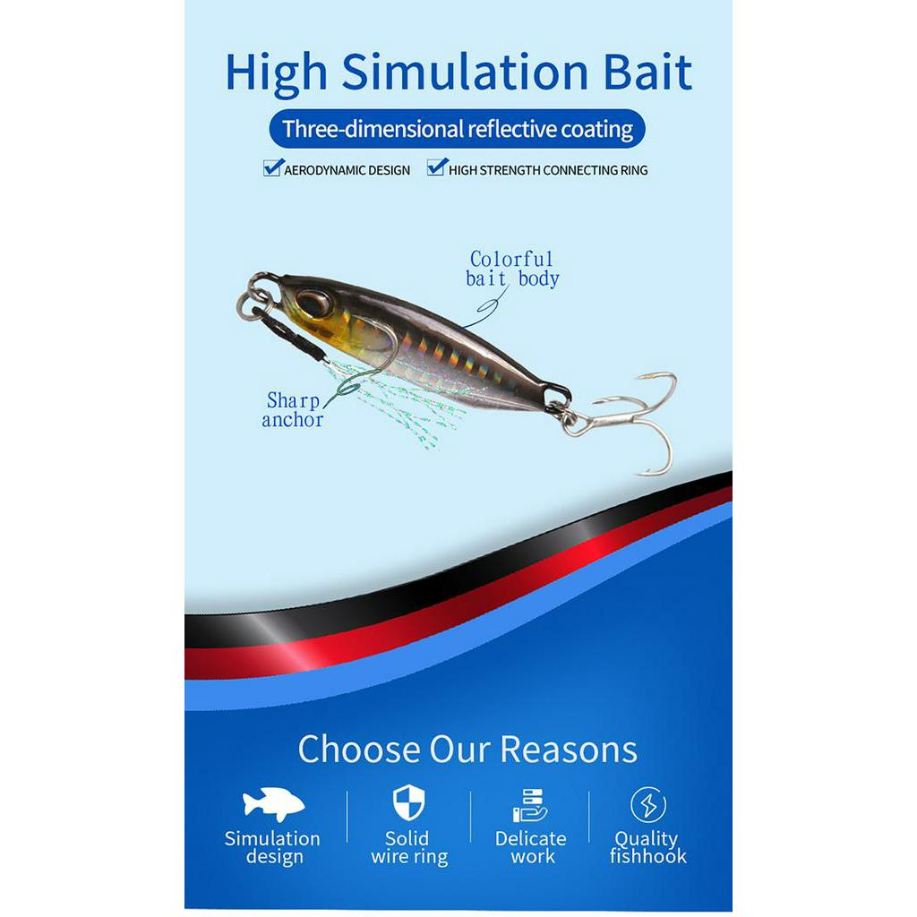 Mồi Câu Cá Giả Bằng Kim Loại 16g / 32g 50mm / 65mm