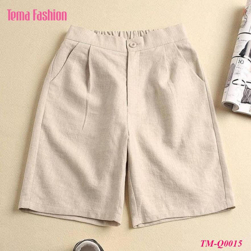 Quần lửng nữ MIA 1992 - quần đũi nữ ống rộng lửng cạp chun siêu mềm mịn mát