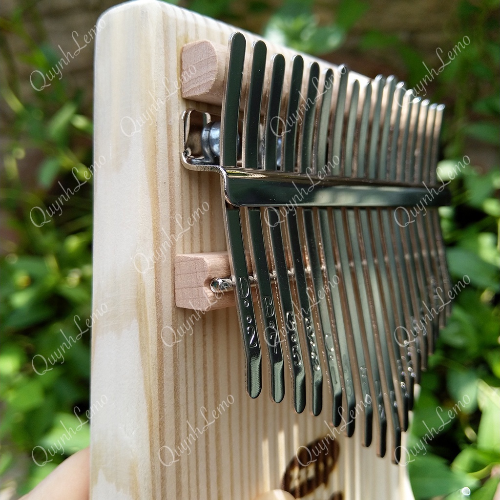 Mua [Có Sẵn] Đàn Kalimba 17 Phím Gỗ - Kalimba 17 Phím Khắc Hình Gấu - Kalimba 17 Phím Tặng Full Phụ Kiện