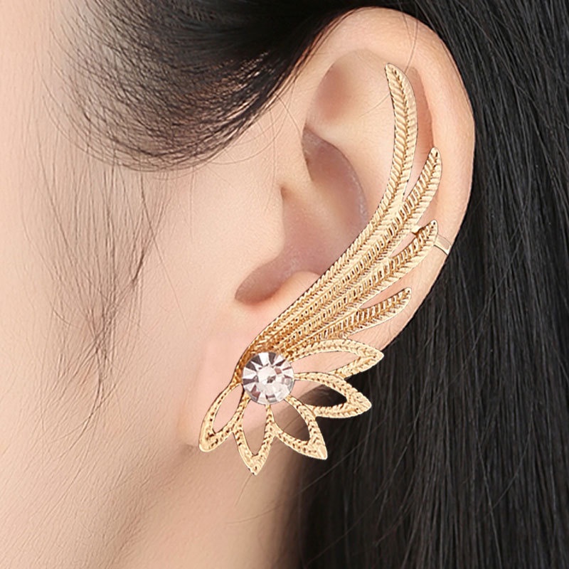 1 Khuyên Tai Hình Đôi Cánh Thiên Thần Phong Cách Bohemian