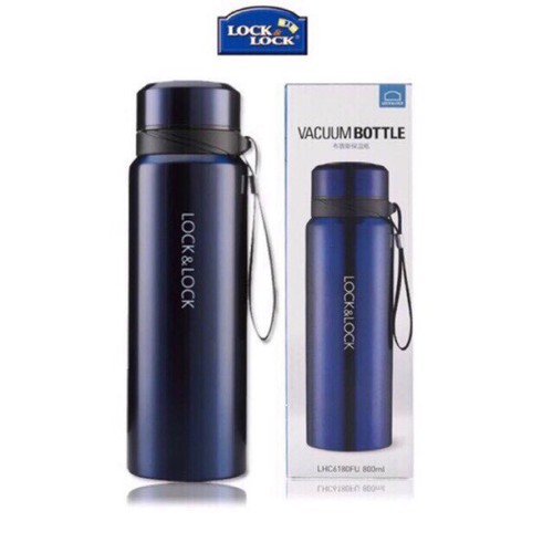 Bình giữ nhiệt thép không gỉ 800ml Vacuum Bottle LHC6180- hàng chính hãng Lock&amp;Lock