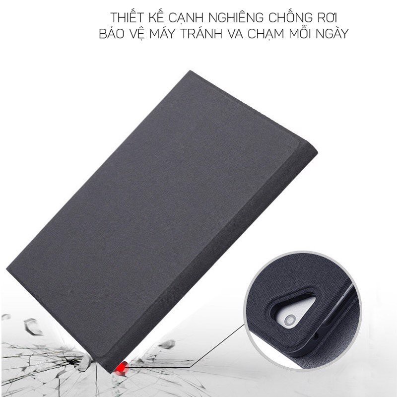 Bàn phím Bluetooth kèm bao da và khay đựng bút Pencil cho iPad Air 1/ Air 2/ Pro 9.7/ Gen 5/ Gen 6 Promax RK508