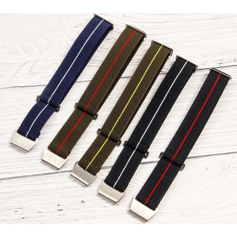 Nato Dây Đeo Đồng Hồ Dù Quân Đội Pháp 60 '' 20mm 22mm Bằng Vải Dù Nylon Co Giãn Cho Nam Và Nữ