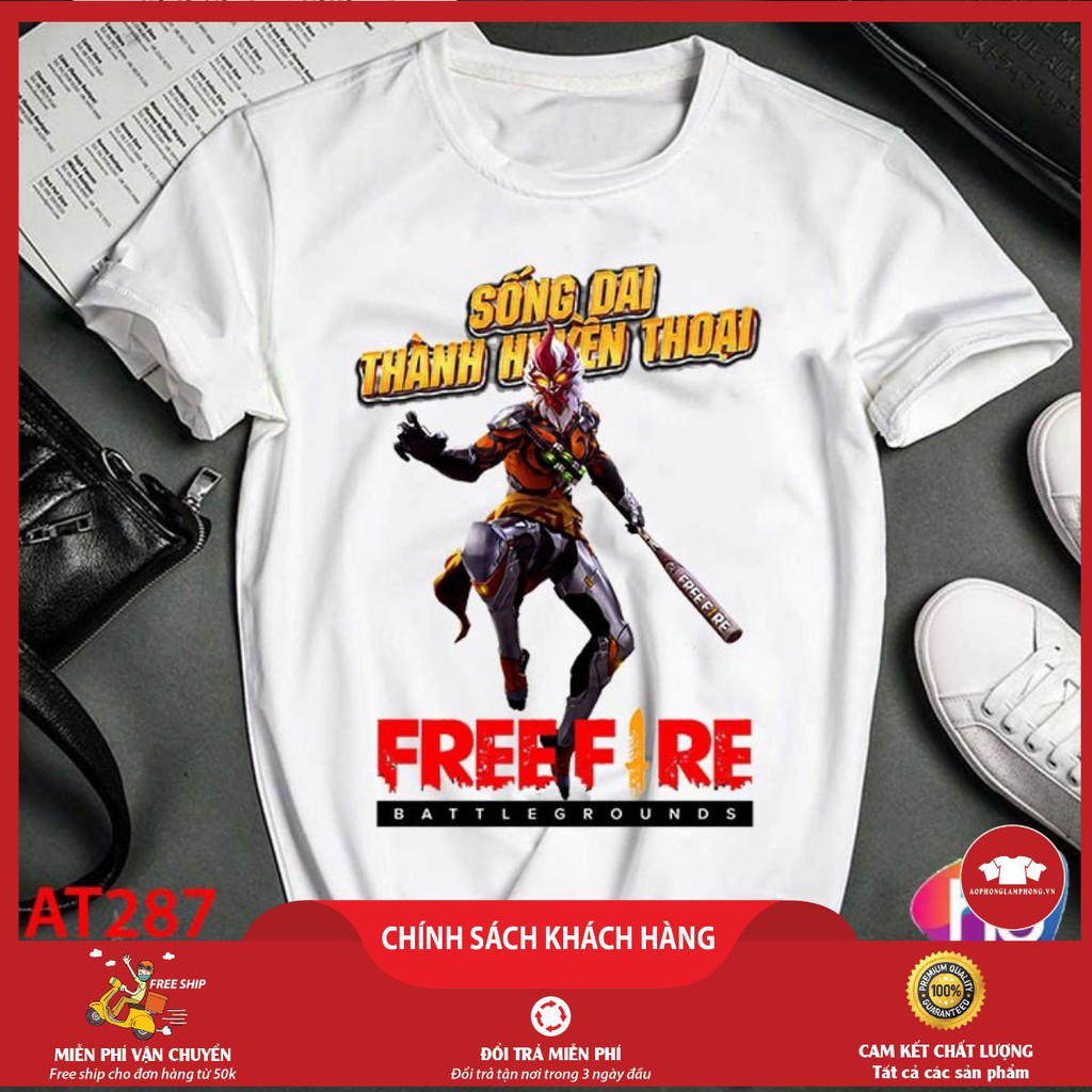 Áo Phông Nam Free Fire (Chất mịn mát)