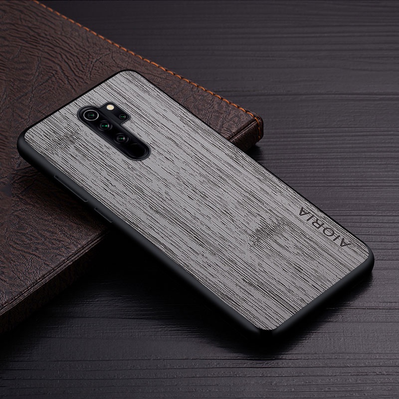 Ốp Điện Thoại Da Vân Gỗ Tre Sang Trọng Cho xiaomi redmi note 8 pro 8t