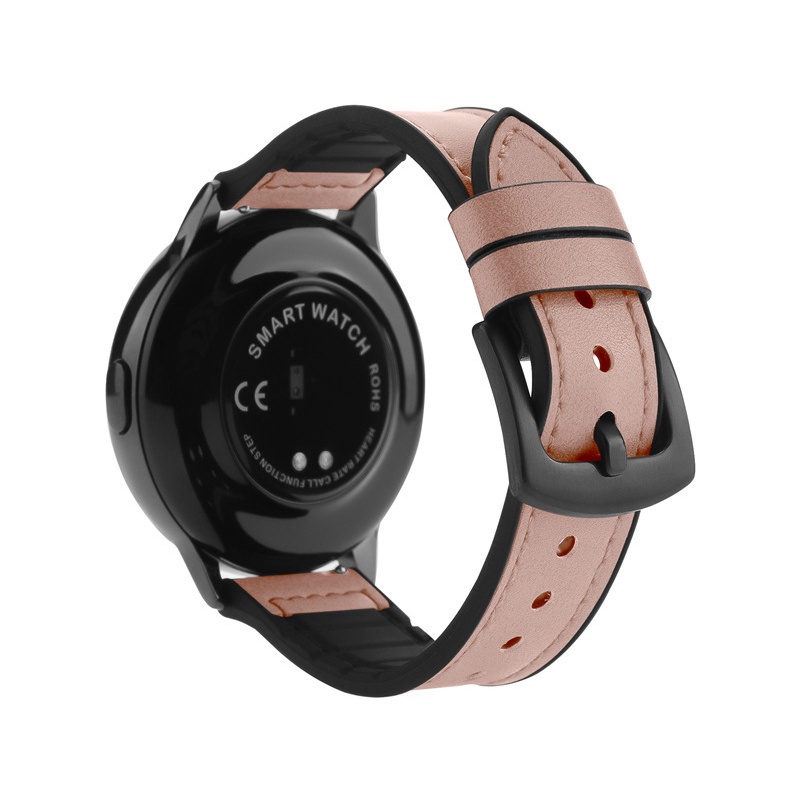 Dây Đeo Bằng Da Và Silicon 20Mm 22Mm Cho Đồng Hồ Thông Minh Samsung Galaxy Watch 3 41Mm 46Mm Huawei Watch Band GT2 Pro