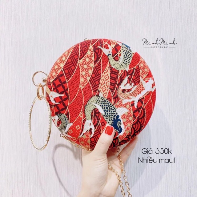 (Order) Túi gấm hoạ tiết cá