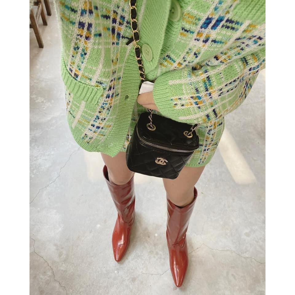 Túi Cốp Mini Da Trám Dây Xích Hot Trend | BigBuy360 - bigbuy360.vn