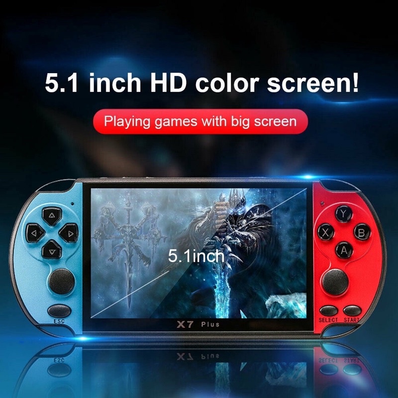 “Chính Hãng” Máy Chơi Game Cầm Tay X7 Plus 5.1 Tft 8gb Psp Trò Chơi , nghe nhạc , chơi game , xem phim , đọc sách