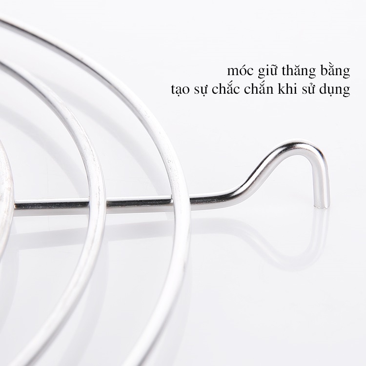 Vỉ gác chảo để đồ ăn khi chiên rán cỡ to bằng inox | BigBuy360 - bigbuy360.vn