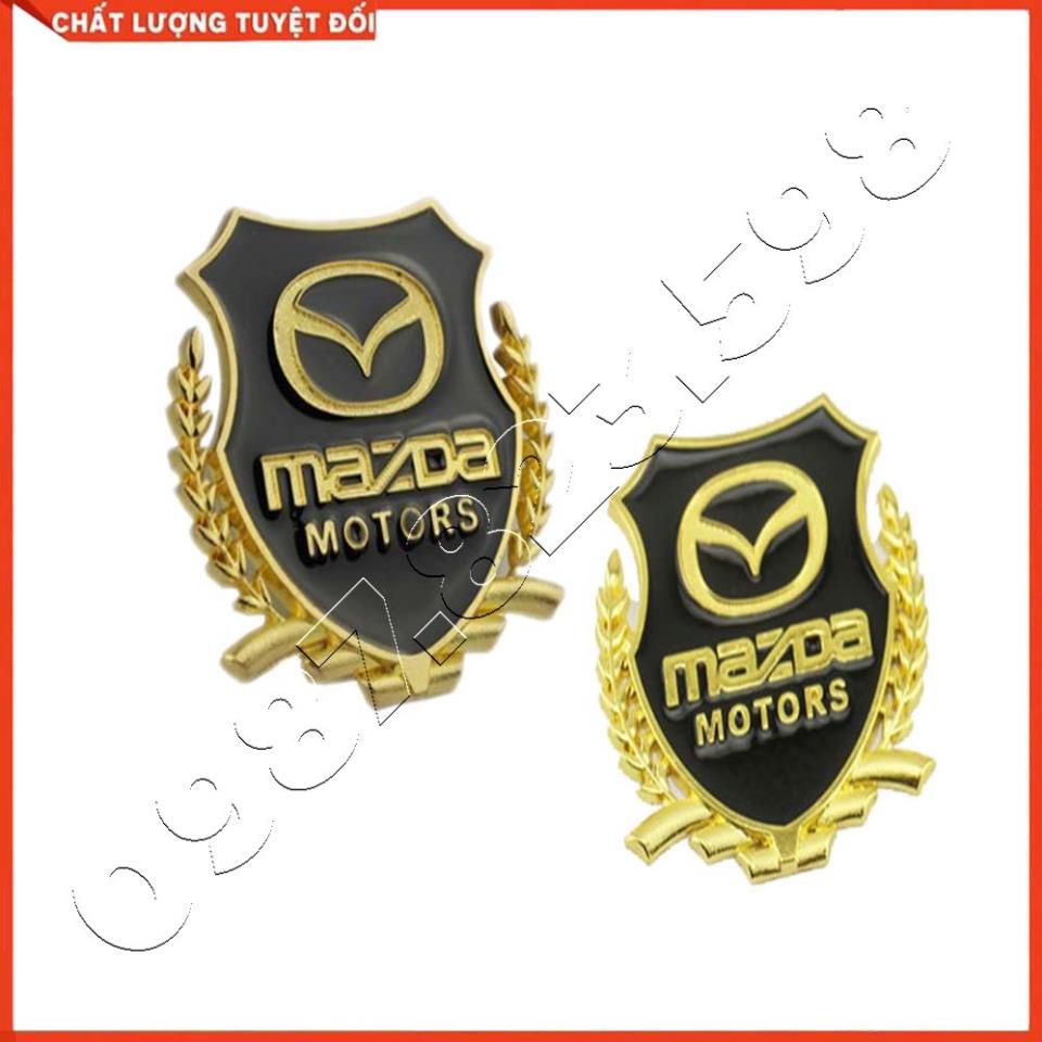 ✅ Logo Bông Lúa Dán Xe Mazda, Logo Dán Xe Ô Tô Sẵn Keo 3M ✅