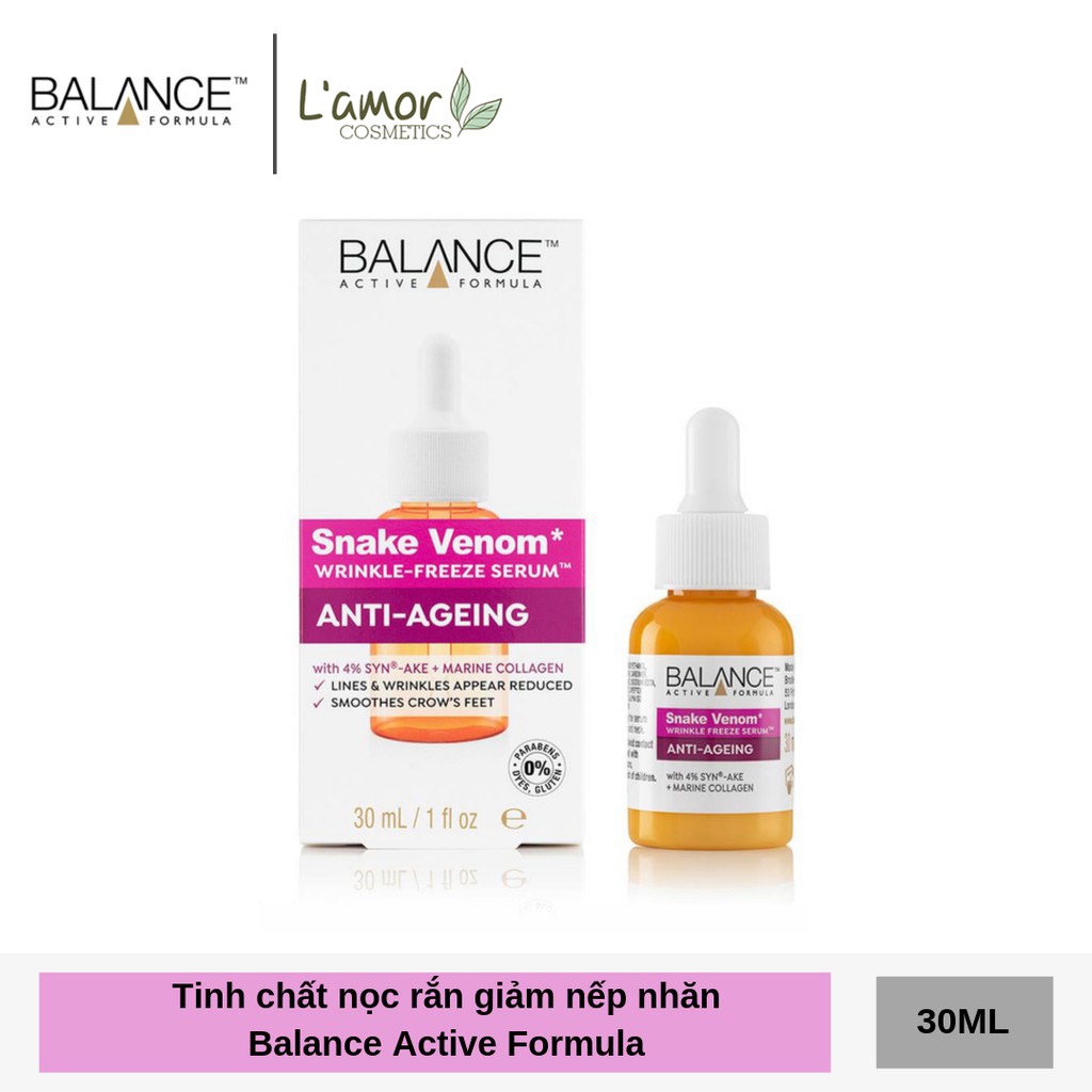 [ HÀNG UK] Serum nọc rắn Balance Snake Venom chống nhăn, lão hóa 30ml | BigBuy360 - bigbuy360.vn