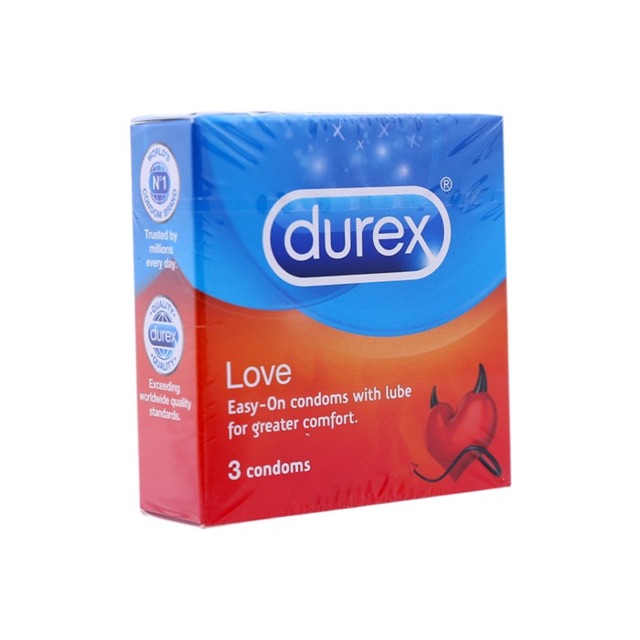 Bao Cao Su Durex Love Hộp 3 Chiếc