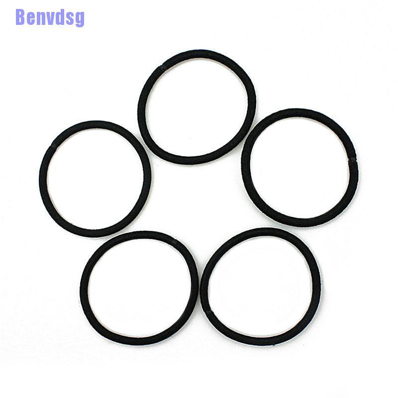 Set 40 Dây Cột Tóc Co Giãn Màu Đen Cho Nữ