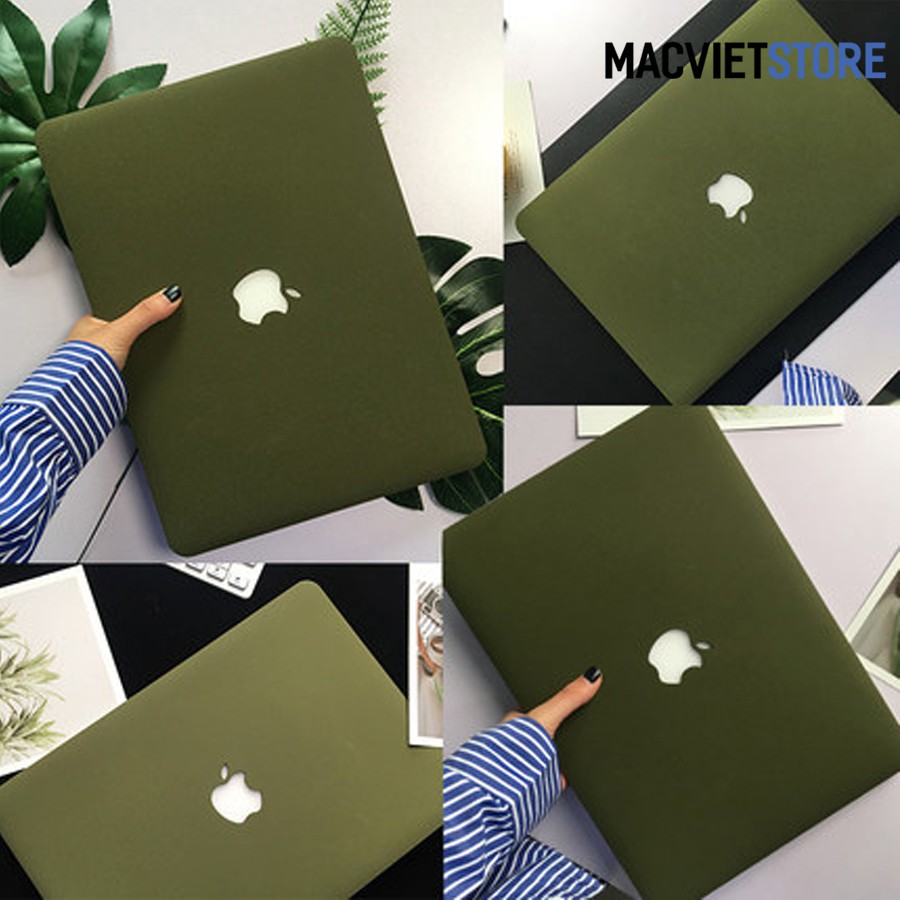 Ốp Macbook Kèm Phủ Phím, Nút Chống Bụi, Kẹp Chống Gẫy Sạc