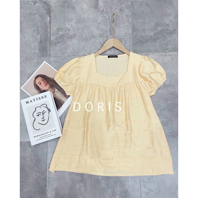 Áo bầu thiết kế cổ vuông trẻ trung A7