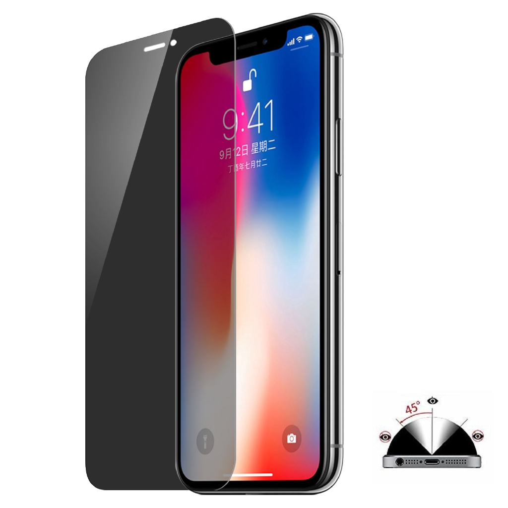 Kính Cường Lực Bảo Vệ Màn Hình Chống Nhìn Trộm Cho Iphone X/Xs/Xr/Max/7P/8P/6Sp/6