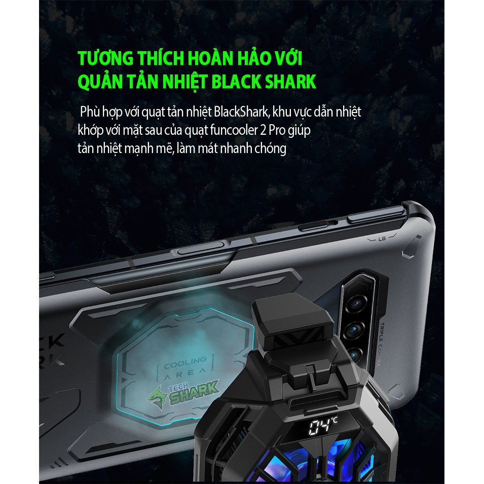 Ốp tản nhiệt kim loại cho điện thoại Blackshark 4/ Blackshark 4 pro