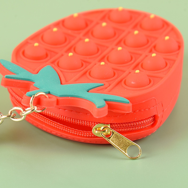 Ví mini thiết kế phong cách Pop It kèm dây và móc khóa nhiều hình cute dễ thương