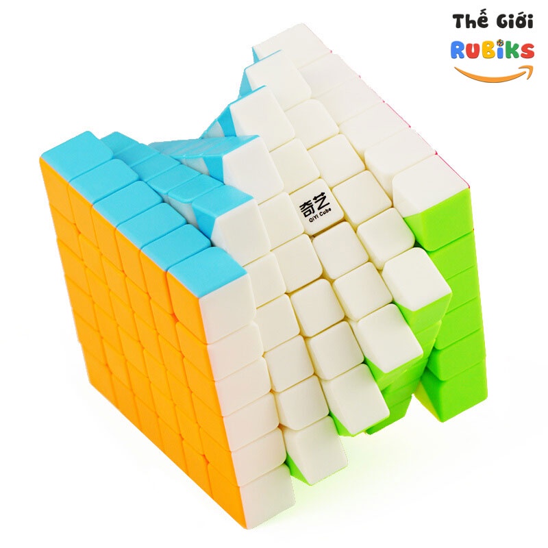 Rubik Qiyi 678910 Tầng Stickerless + Túi Nhung Bảo Vệ Cao Cấp. Rubic 6x6 7x7 8x8 9x9 10x10 Hàng Đẹp, Xoay Trơn Bền