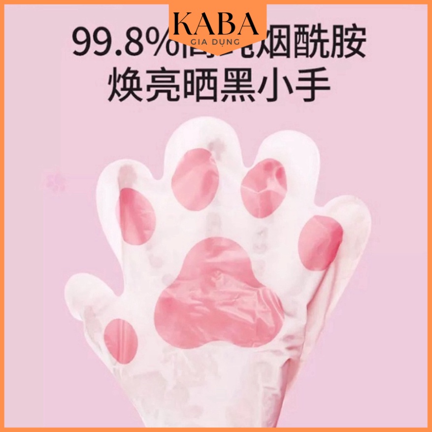 Mặt Nạ Tay chân Mask Dưỡng tay Mèo giúp dưỡng ẩm, làm trắng, tẩy tế bào chết da Tay Nội địa Trung KABA