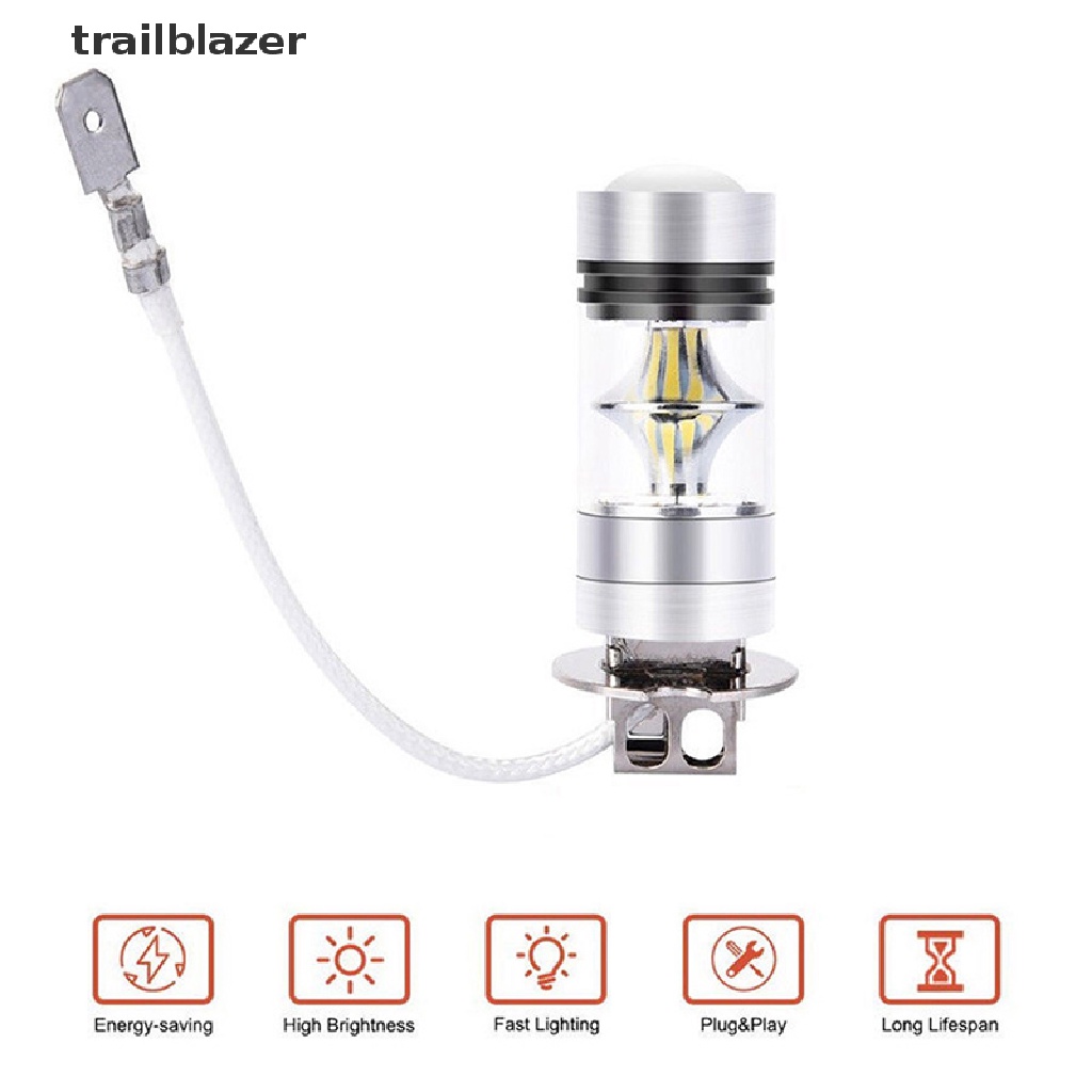 Đèn Pha LED Phá Sương Mù 100W H3 12 / 24V Chuyên Dụng Cho Xe Hơi