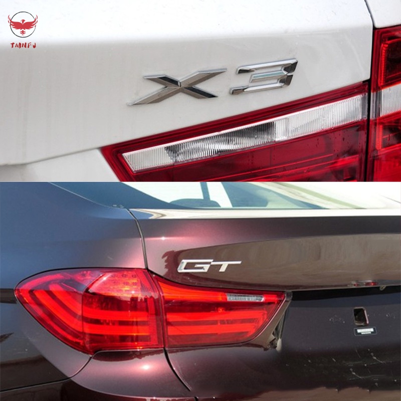 Miếng Dán Trang Trí Xe Hơi BMW X1 X3 X5 X6 GT Bằng ABS In Chữ Độc Đáo Chất Lượng Cao