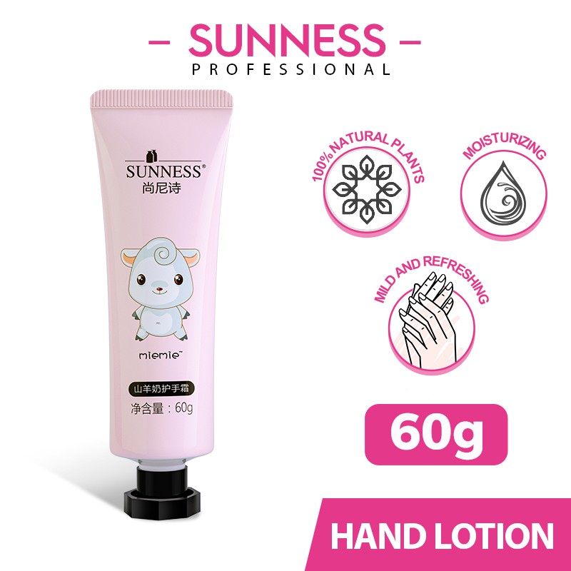 SUNNESS Hands dưỡng ẩm chăm sóc da tay cơ bản Tuýp 60ml