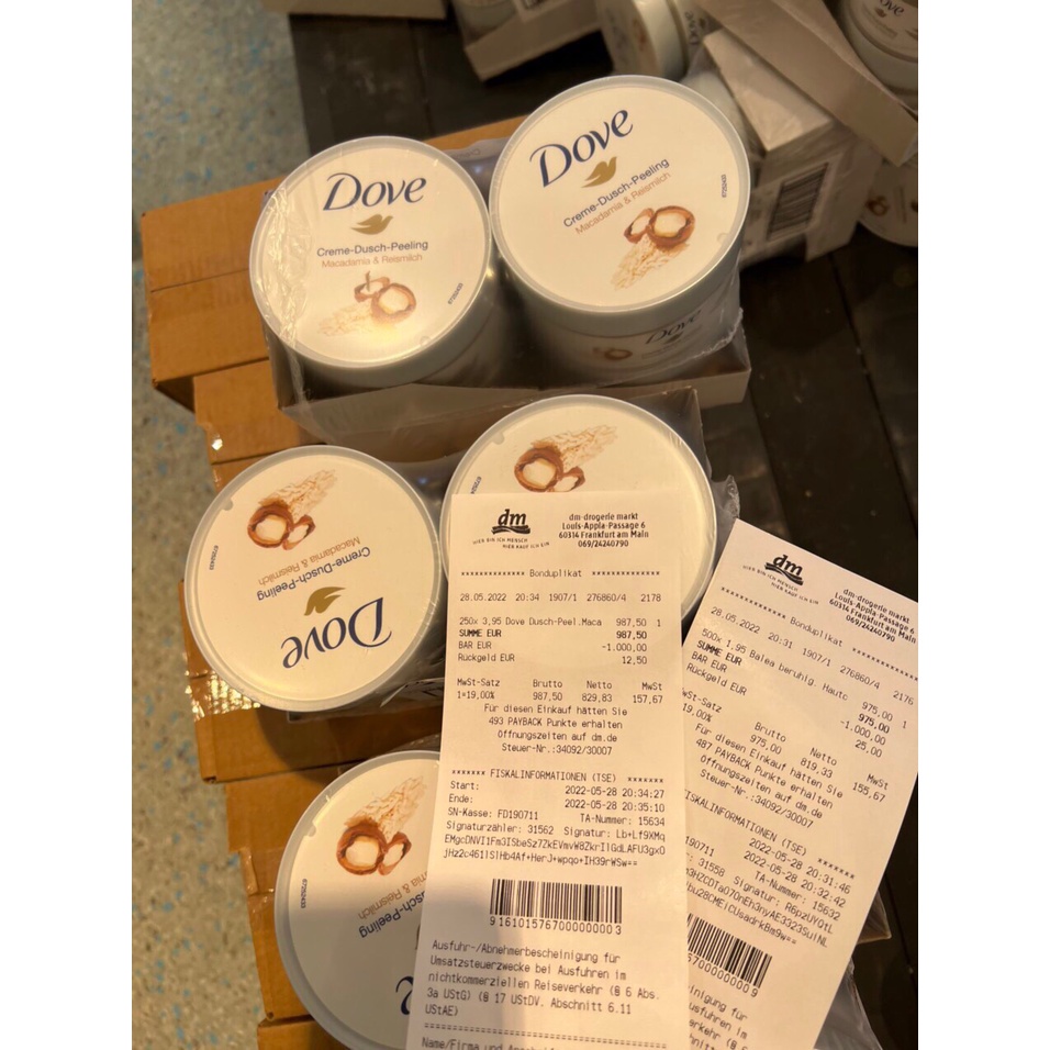 Tẩy da chết Dove Exfoliating Body Polish ( Bản Đức và Mỹ )