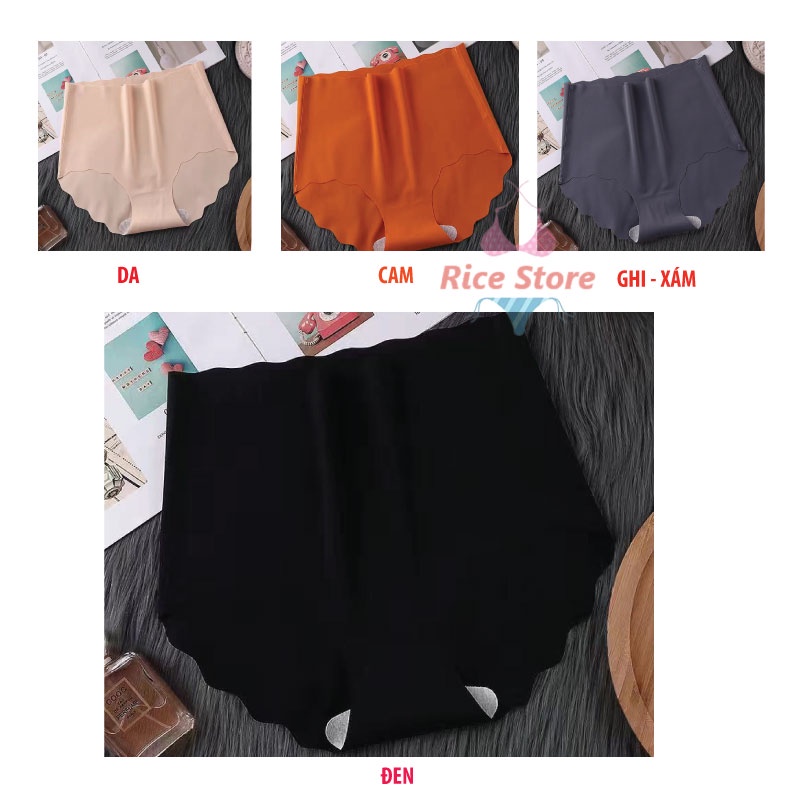 quần lót nữ đúc su lưng cao cạp viền sóng thun lạnh mềm mại bigsize sexy KIMCHIBIKINI chip thái cute gợi cảm QL009