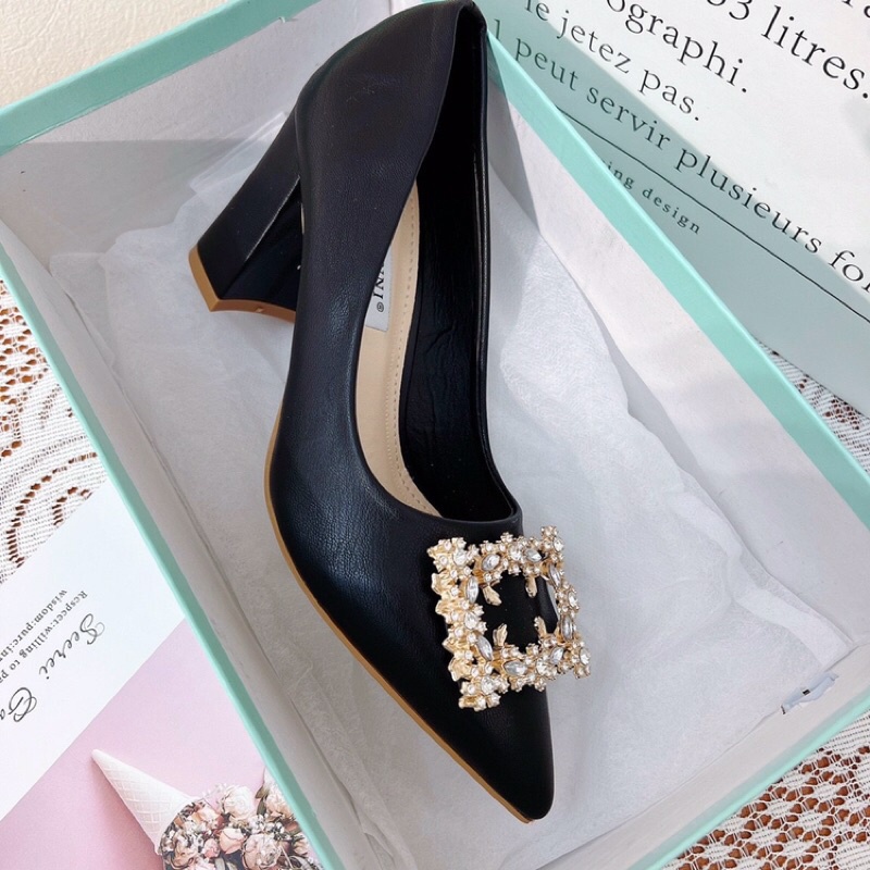 Giày cao gót mặt đá sang trọng mã H168