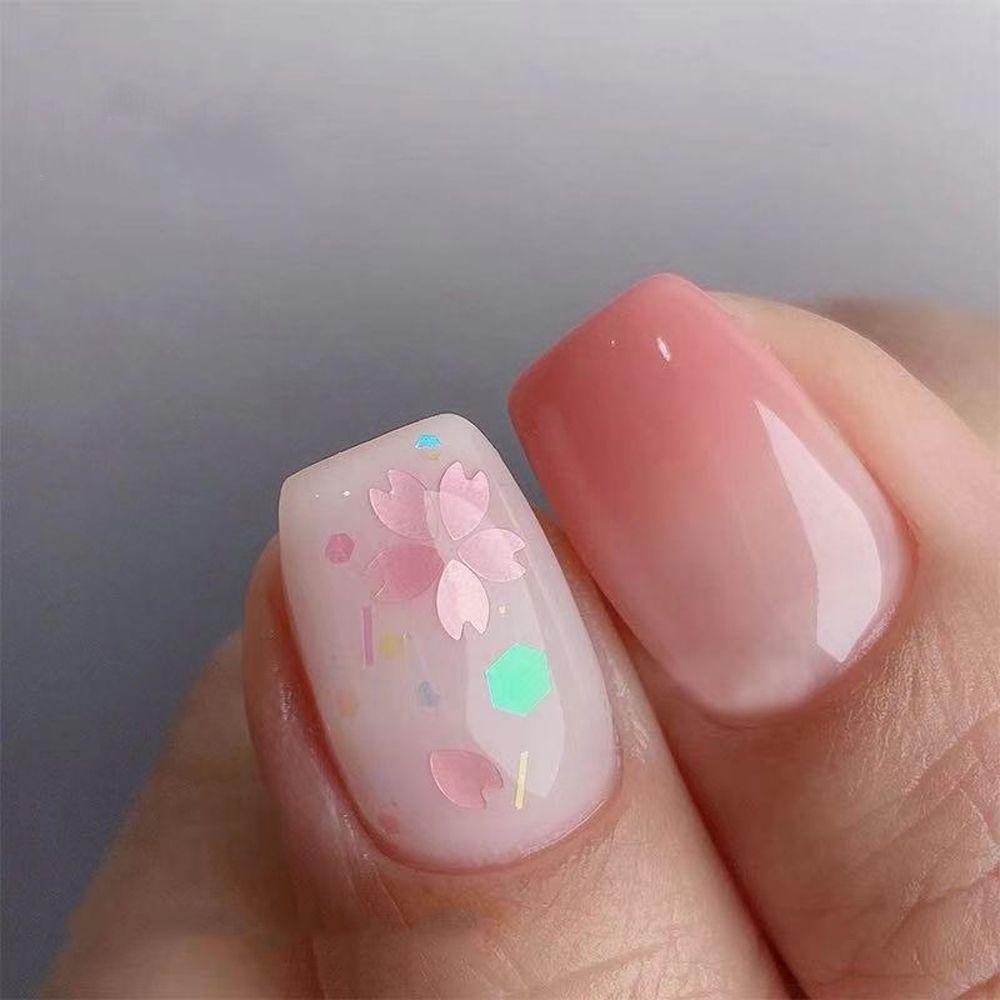 Phụ Kiện Trang Trí Móng Tay 3D Hình Hoa Anh Đào Lấp Lánh Xinh Xắn