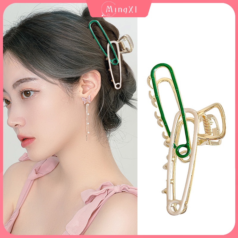 Kẹp Tóc Càng Cua Kiểu Hàn Quốc Thiết Kế Tinh Tế Lưng Lớn