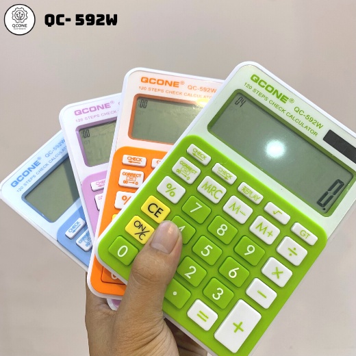 Máy Tính Cầm Tay Qcone 592W Pin Và Năng Lượng Mặt Trời Hàng Công Ty, Chất Lượng Cao (Bảo Hành 1 Đổi 1)