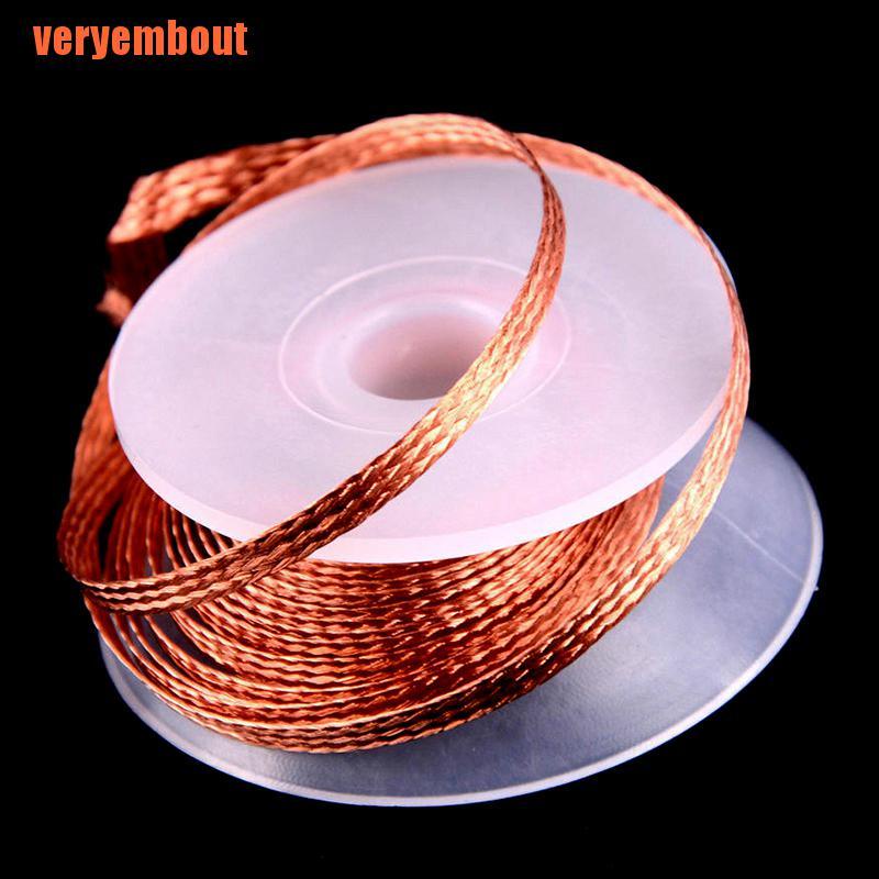 Cuộn dây đồng hút chì hàn 3.0mm 1.5m 3.0m sử dụng sửa chữa tiện lợi