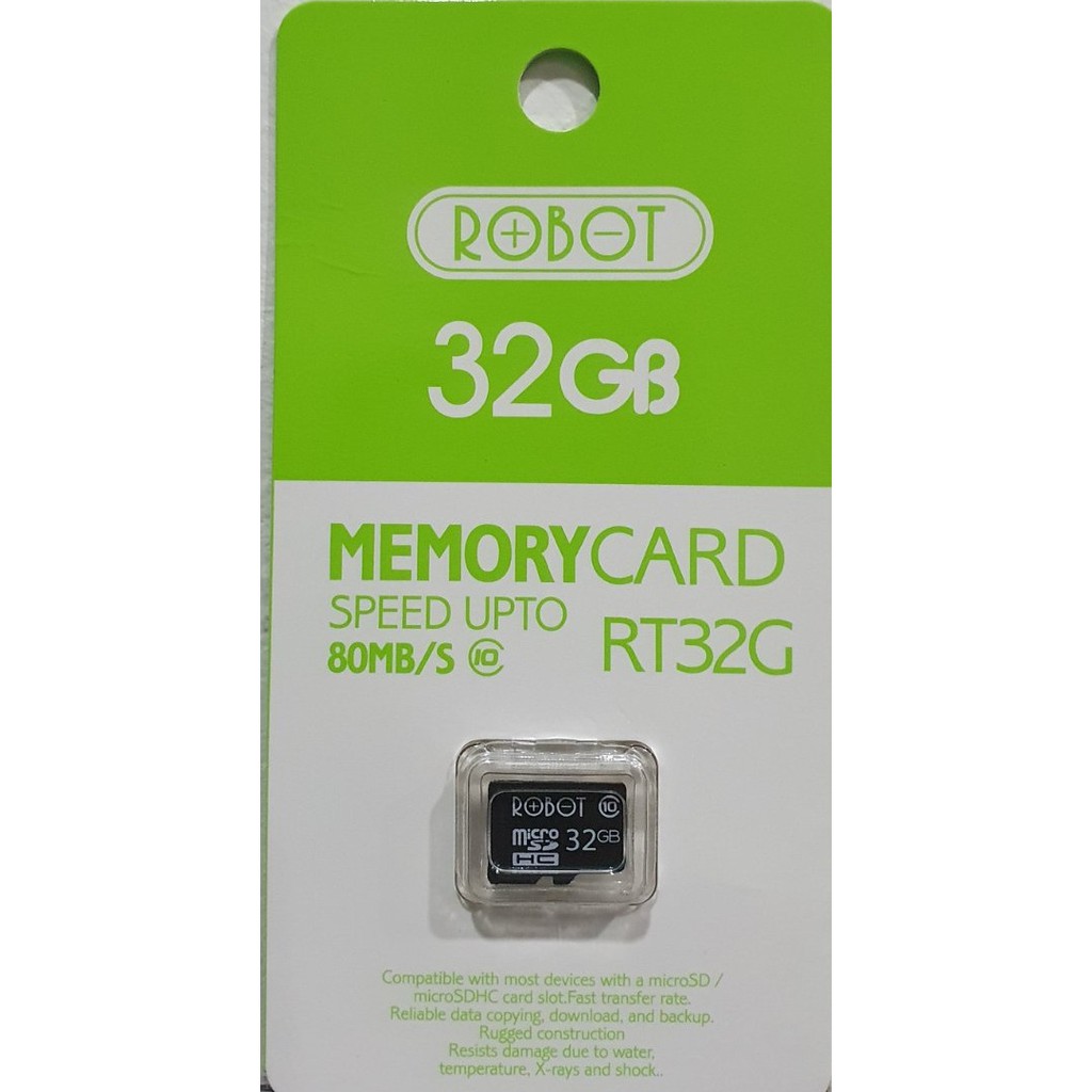 Thẻ Nhớ Micro SD ROBOT TF Card 32Gb/64Gb Class 10 - Hàng chính hãng | WebRaoVat - webraovat.net.vn