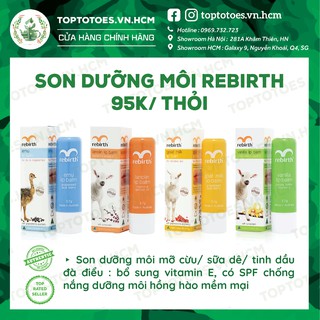 Son dưỡng môi chống nắng Rebirth dưỡng môi mềm mại, hồng hào, có SPF ngừa thâm môi