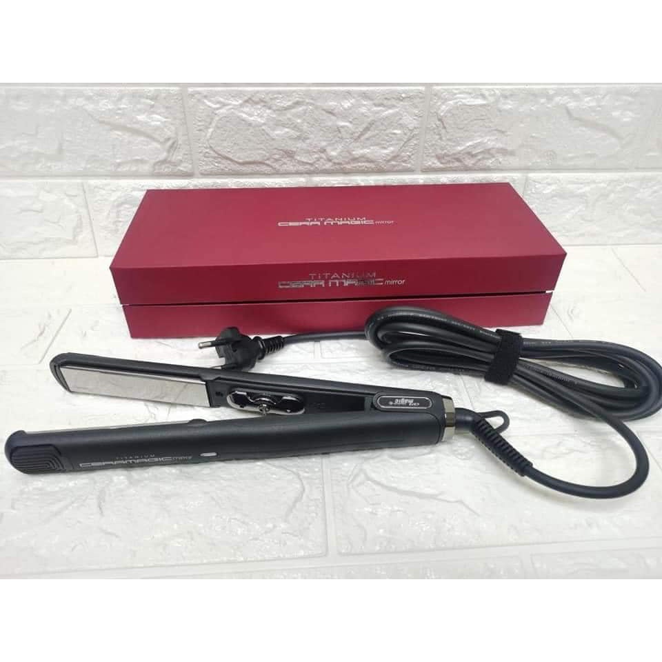MÁY ÉPTÓC , LÀ TÓC. UỐM TÓC XOĂN  CERA MAGIC TITANIUM MIRROR  -MÁY KẸP TÓC - ÉP TÓC THẲNG - ÉP TÓC CỤP CAO CẤP