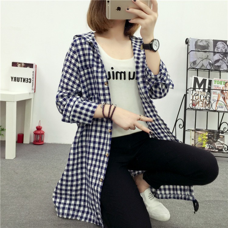 Áo Khoác Nữ Sơ Mi ulzzang