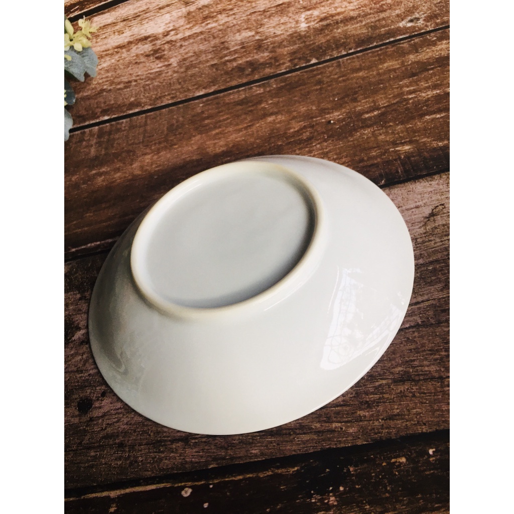 GỐM NHẬT - TÔ LAM VẼ HOA ĐẾ CAO VÀ ĐĨA DÂY NHO