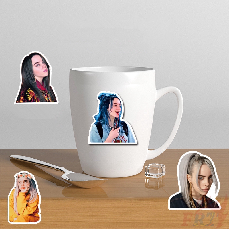 ❉ Billie Eilish Series 04 - Pop Singer Superstar Stickers ❉ 50Pcs/Set DIY Fashion Mixed Doodle Decals Stickers