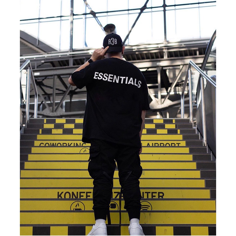 Áo thun nam nữ phản quang EST FOG tay lỡ form rộng hai màu trắng đen basic tee phông oversize local brand | BigBuy360 - bigbuy360.vn