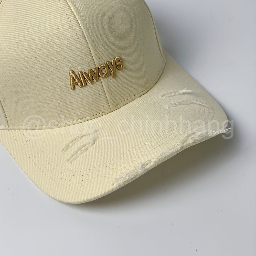 Mũ lưỡi trai thời trang nam nữ phong cách nón kết thêu chữ Always AH1571