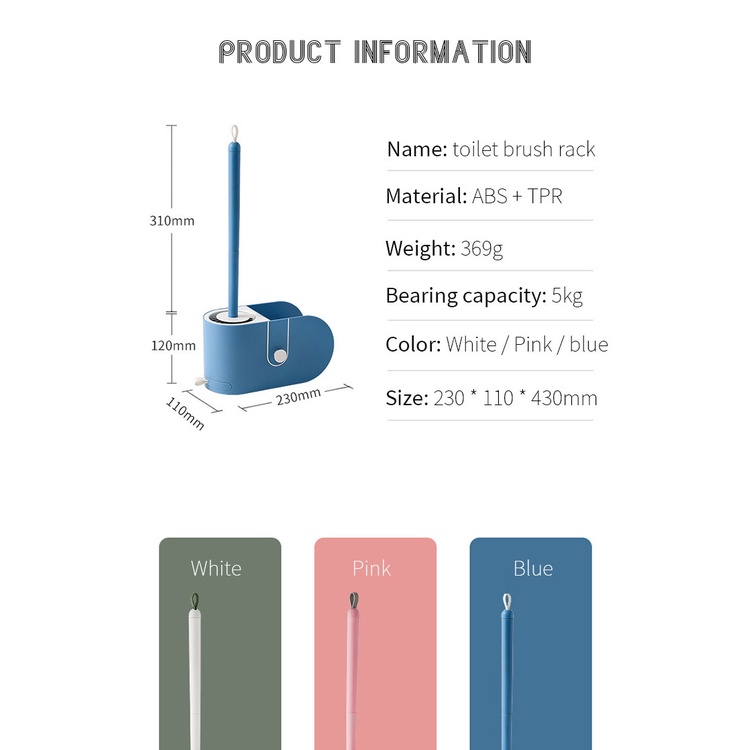 Bàn Chải Vệ Sinh Toilet Bằng Silicone Tiện Dụng