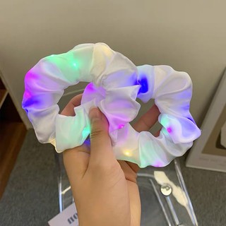 Cột tóc scrunchies đèn led phát sáng