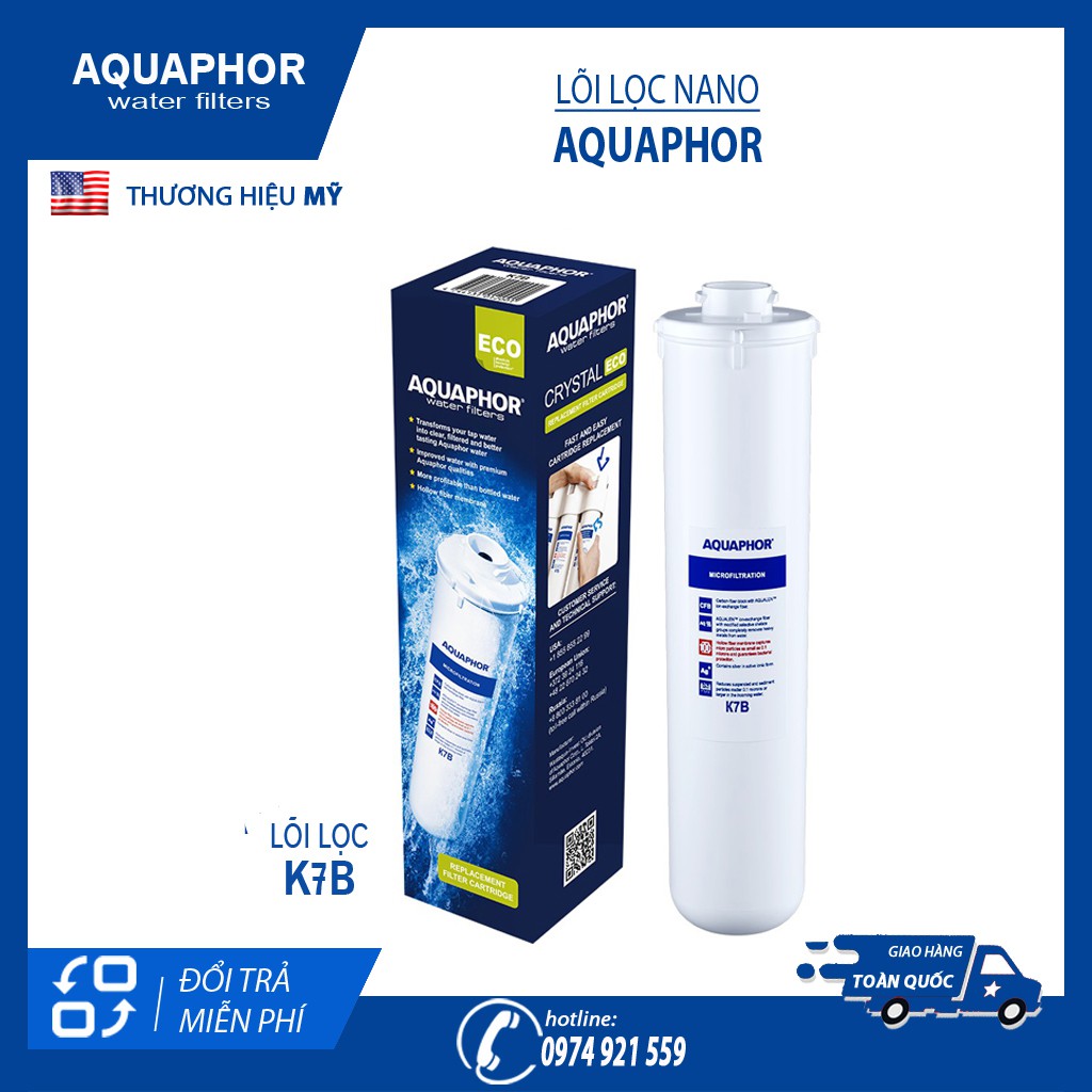 Bộ 4 Lõi Lọc Nước Nano Aquaphor Crystal Eco H