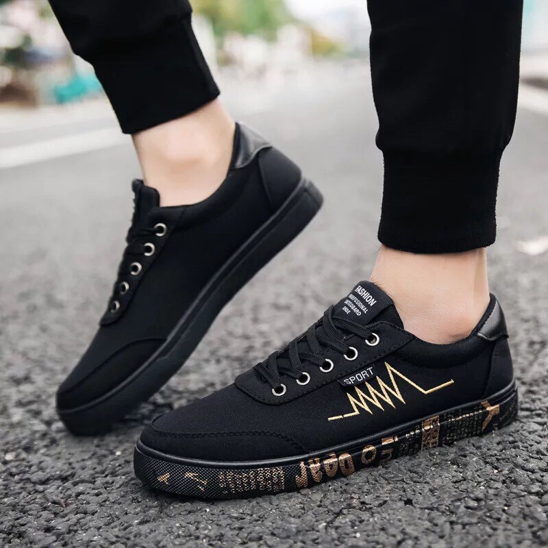 Giày Nam Hình Nhịp Tim Viền Chữ Lịch Lãm Mẫu Mới BT13 | BigBuy360 - bigbuy360.vn