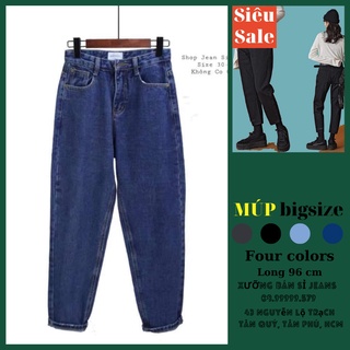 Bigsize [Size 30-36] Quần Baggy Form Rộng, Lưng Cao Trên Rốn, Mông Đùi Rộng, Không Co Giãn