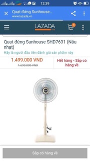 Quạt điện Shd7632