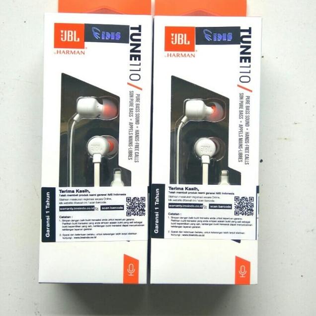 Tai Nghe Nhét Tai Jbl T110 Chính Hãng Đen